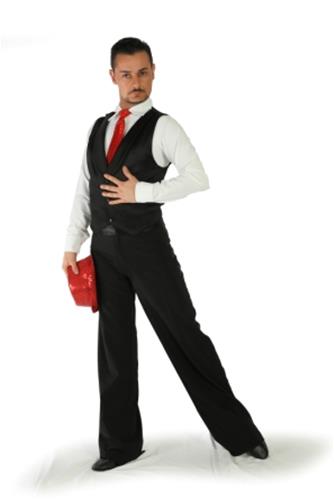GILET TESSUTO ELASTICIZZATO CON COLLO DI RASO TAGLIE STANDARD (SU MISURA + EURO 5) COD.CLEDYS Tecnodanza