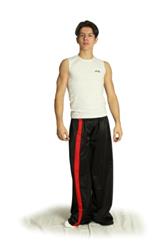 PANTALONE PER SALSA, HIP HOP E PER IL TEMPO LIBERO CON STRISCIA COLORATA ACETATO DA BAMBINO COD.GERSB Tecnodanza