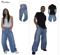 PANTALONE PER  SALSA, HIP HOP E PER IL TEMPO LIBERO IN JEANS COD.ALEXJ Tecnodanza