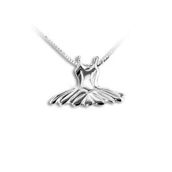 Gioiello danza, ciondolo pendente, tutu' piccolo in argento 925 MK039 COD.MK039 Mikelart