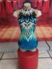 BODY LAMINATO CON STRASS E APPLICAZIONI DI STOFFE A MANO COD.VESTITO-16 Tecnodanza