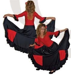 GONNA FLAMENCO AMPIA CON SPICCHI COD.ANASTASIA Tecnodanza