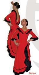 GONNA FLAMENCO DOPPIO VOLANT COD.ASSIAN Tecnodanza