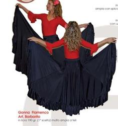 GONNA FLAMENCO DOPPIO VOLANT COD.BARBARITA Tecnodanza