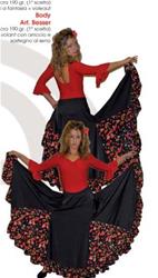 GONNA FLAMENCO AMPIA CON SPICCHI A FANTASIA (DIVERSE IN BASE ALLA DISPONIBILITA') COD.CINZIA Tecnodanza