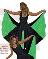 VESTITO DA FLAMENCO CON SPICCHI A FANTASIA COD.RESER Tecnodanza