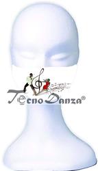 Mascherina per la salsa e da passeggio con bloccaggio interno della mascherina chirurgica COD.Mascherina_salsa Tecnodanza