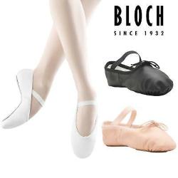 MEZZE PUNTE DANZA IN PELLE SUOLA INTERA TAGLIE BAMBINE FINO AL NUMERO 32 MOD ARISE BLOCH S0209G COD.S0209G BLOCH