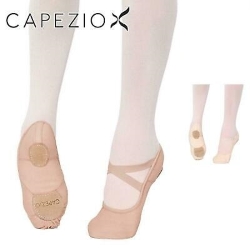 MEZZE PUNTE DANZA IN STOFFA IN SUOLA SPEZZATA TUTTA ELASTICIZZATA 2037W Hanami ROSA O CARNE COD.2037W Capezio