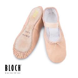 MEZZE PUNTE DANZA IN PELLE SUOLA INTERA TAGLIE BAMBINE FINO AL NUMERO 32 MOD ARISE BLOCH S0209G COD.S0209G BLOCH
