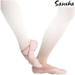 MEZZEPUNTE DANZA IN TELA CON SUOLA SPEZZATA SANSHA SILHOUETTE COD.SILHOUTTES-9-R Sansha