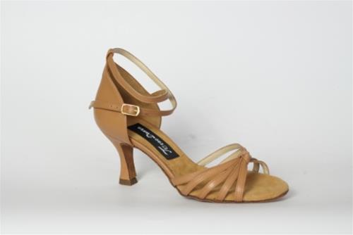 SCARPE DA BALLO CON NODINO TACCO 7 IN PELLE COD.9PELLET7 Tecnodanza