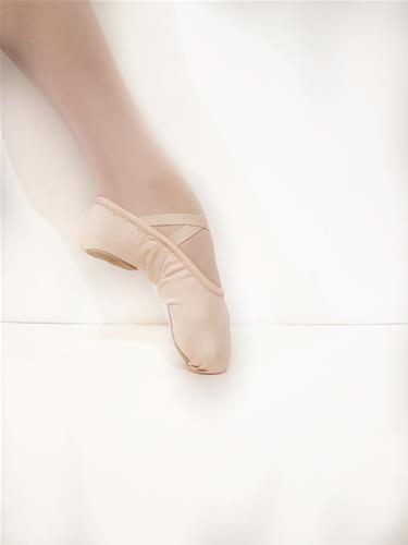 MEZZE PUNTE ELASTICIZZATE IN STOFFA SUOLA SPEZZATA PROFESSIONAL CON ELASTICO GIA CUCITO TUTTA ELASTICIZZATA COD.ME100 Tecnodanza