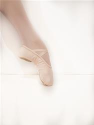 MEZZE PUNTE ELASTICIZZATE IN STOFFA SUOLA SPEZZATA PROFESSIONAL CON ELASTICO GIA CUCITO TUTTA ELASTICIZZATA - Mezzepunte COD.ME100 Tecnodanza